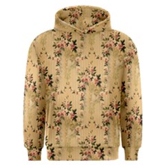 Vintage Floral Pattern Men s Overhead Hoodie