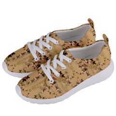 Vintage Floral Pattern Women s Lightweight Sports Shoes