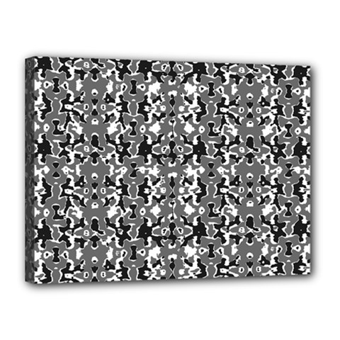 Dark Camo Style Design Canvas 16  x 12 