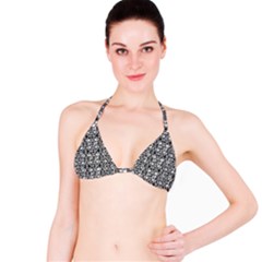 Dark Camo Style Design Bikini Top