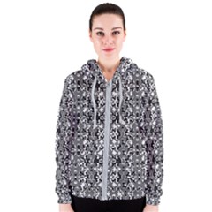 Dark Camo Style Design Women s Zipper Hoodie by dflcprints