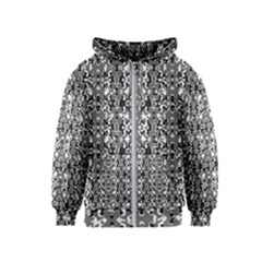 Dark Camo Style Design Kids  Zipper Hoodie