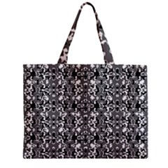 Dark Camo Style Design Zipper Mini Tote Bag