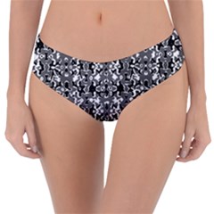 Dark Camo Style Design Reversible Classic Bikini Bottoms