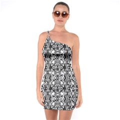 Dark Camo Style Design One Soulder Bodycon Dress by dflcprints