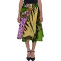 Yellow Butterfly on a Flower Perfect Length Midi Skirt View1