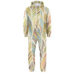 Decorative  Seamless Pattern Hooded Jumpsuit (men) 