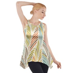 Decorative  Seamless Pattern Side Drop Tank Tunic by TastefulDesigns