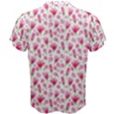 Watercolor Spring Flowers pattern Men s Cotton Tee View2