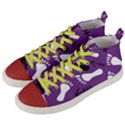 PURPLE Men s Mid-Top Canvas Sneakers View2