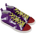 PURPLE Men s Mid-Top Canvas Sneakers View3