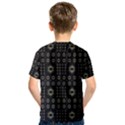 Dark Ethnic Stars Motif Pattern Kids  Sport Mesh Tee View2