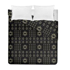 Dark Ethnic Stars Motif Pattern Duvet Cover Double Side (full/ Double Size) by dflcprints