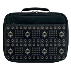 Dark Ethnic Stars Motif Pattern Lunch Bag