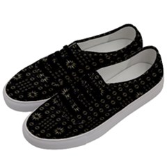 Dark Ethnic Stars Motif Pattern Men s Classic Low Top Sneakers by dflcprints