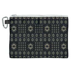 Dark Ethnic Stars Motif Pattern Canvas Cosmetic Bag (xl) by dflcprints