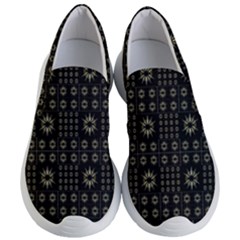 Dark Ethnic Stars Motif Pattern Women s Lightweight Slip Ons by dflcprints