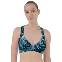 Beautiful Blue Roses With Water Drops Sweetheart Sports Bra by FantasyWorld7