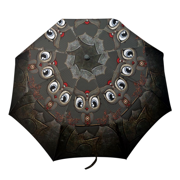 Wonderful Cute  Steampunk Owl Folding Umbrellas