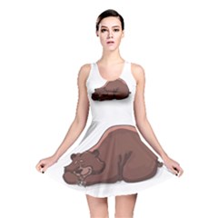 Cute Bear Sleeping Reversible Skater Dress by ImagineWorld