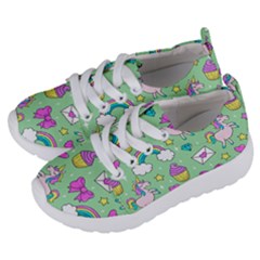 Cute Unicorn Pattern Kids  Lightweight Sports Shoes by Valentinaart