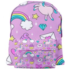 Cute Unicorn Pattern Giant Full Print Backpack by Valentinaart