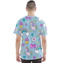 Cute Unicorn Pattern Men s Sports Mesh Tee View2