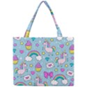 Cute Unicorn Pattern Mini Tote Bag View1