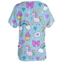 Cute Unicorn Pattern Women s Oversized Tee View2