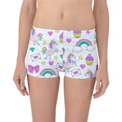 Cute Unicorn Pattern Boyleg Bikini Bottoms by Valentinaart