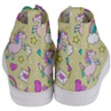 Cute Unicorn Pattern Women s Mid-Top Canvas Sneakers View4