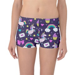 Cute Unicorn Pattern Boyleg Bikini Bottoms by Valentinaart