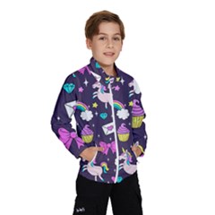 Cute Unicorn Pattern Wind Breaker (kids) by Valentinaart