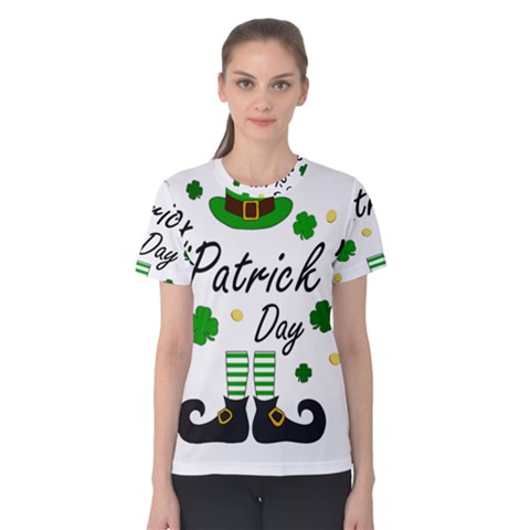 St Patricks Leprechaun Women s Cotton Tee by Valentinaart