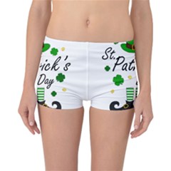 St Patricks Leprechaun Reversible Boyleg Bikini Bottoms by Valentinaart