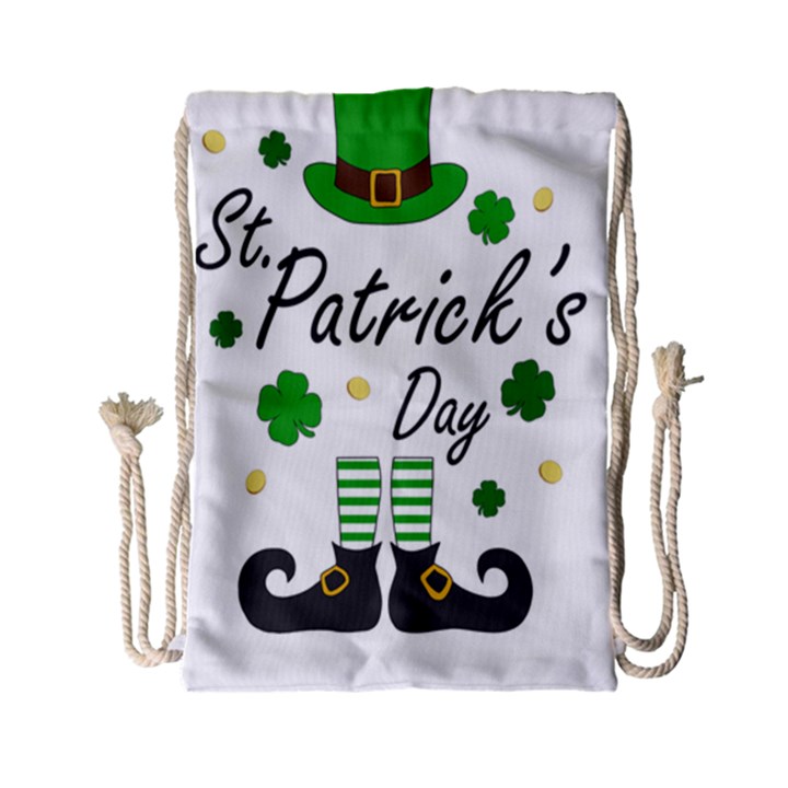 St Patricks Leprechaun Drawstring Bag (Small)