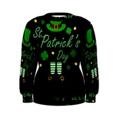 St Patricks Leprechaun Women s Sweatshirt by Valentinaart