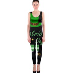 St Patricks Leprechaun One Piece Catsuit by Valentinaart