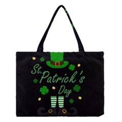 St Patricks Leprechaun Medium Tote Bag by Valentinaart