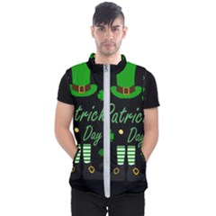 St Patricks Leprechaun Men s Puffer Vest by Valentinaart