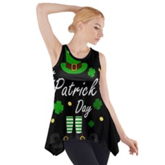 St Patricks Leprechaun Side Drop Tank Tunic by Valentinaart