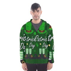 St Patricks Leprechaun Hooded Wind Breaker (men) by Valentinaart