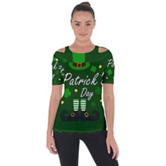 St Patricks Leprechaun Short Sleeve Top by Valentinaart