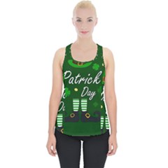 St Patricks Leprechaun Piece Up Tank Top by Valentinaart