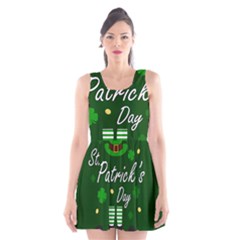 St Patricks Leprechaun Scoop Neck Skater Dress by Valentinaart