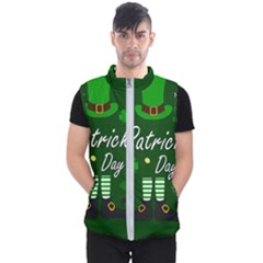 St Patricks Leprechaun Men s Puffer Vest by Valentinaart