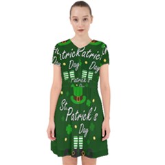 St Patricks Leprechaun Adorable In Chiffon Dress by Valentinaart