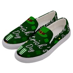 St Patricks Leprechaun Men s Canvas Slip Ons by Valentinaart