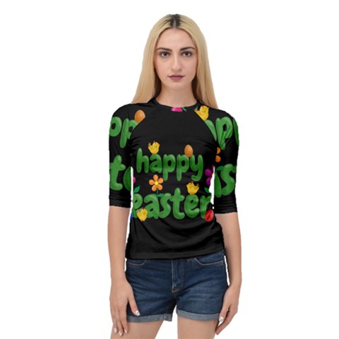 Happy Easter Quarter Sleeve Raglan Tee by Valentinaart