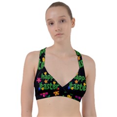 Happy Easter Sweetheart Sports Bra by Valentinaart